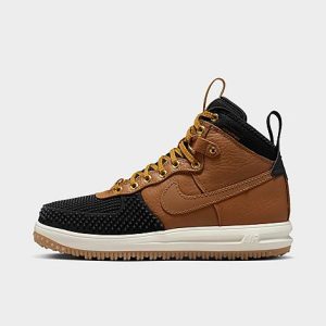 Nike Men&apos;s Lunar Force 1 Duckboots in Brown/Ale Brown Size 14.0 Leather - 3216865