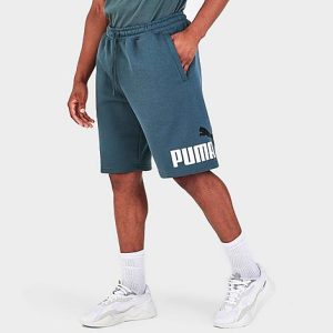 Puma Men&apos;s Big Logo Fleece Shorts in Grey/Dark Slate Size XL - 5798433