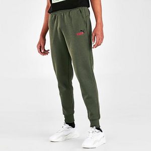 Puma Men&apos;s Logo Jogger Pants in Green/300 Size 2XL Cotton/Fleece - 5758318
