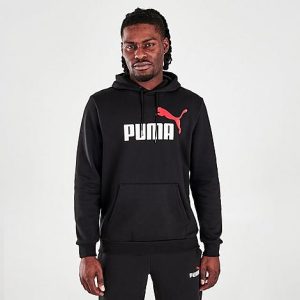 Puma Men&apos;s #Logo Hoodie in Black/ Size 2XL Cotton/Fleece - 5744048