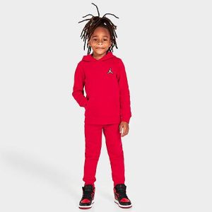 Jordan Little Kids&apos; Essentials Fleece Hoodie and Jogger Pants Set in Red/Gym Red Size 4 - 5784294