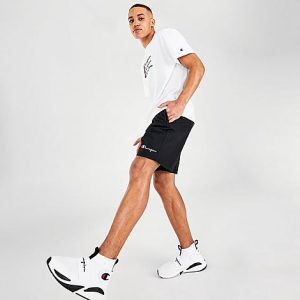 Champion Men&apos;s Nylon Warmup Shorts in Black/Black Size 2XL - 5695974