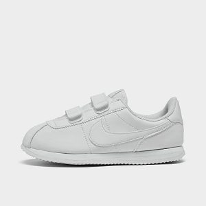 Nike Boys&apos; Little Kids&apos; Cortez Basic SL Casual Shoes in White/White Size 3.0 Leather - 3149781