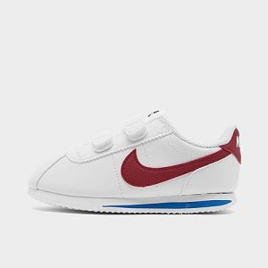 Nike Boys&apos; Toddler Cortez Basic SL Hook-and-Loop Casual Shoes in White/White Size 10.0 Leather - 2427640
