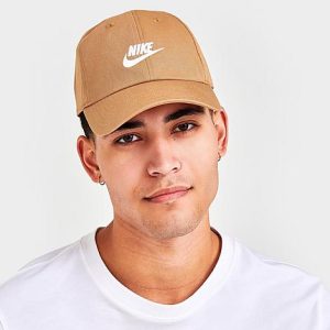 Nike Sportswear Heritage86 Futura Washed Adjustable Back Hat in Orange/Elemental Gold 100% Cotton/Twill - 8205899