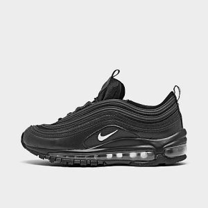 Nike Big Kids&apos; Air Max 97 Casual Shoes in Black/Black Size 3.5 - 2474378