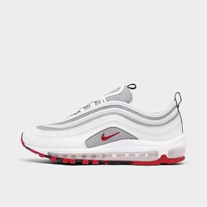 Nike Big Kids&apos; Air Max 97 Casual Shoes in White/White Size 7.0 - 3150108