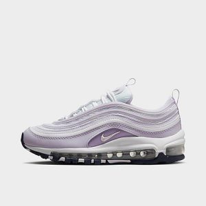 Nike Big Kids&apos; Air Max 97 Casual Shoes in Purple/White Size 7.0 - 3551615
