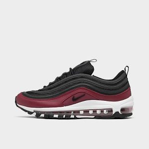 Nike Big Kids&apos; Air Max 97 Casual Shoes in Black/Team Red Size 7.0 - 3221294