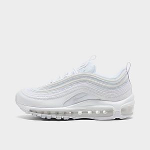 Nike Women&apos;s Air Max 97 Casual Shoes in White/White Size 7.5 Leather - 2514552