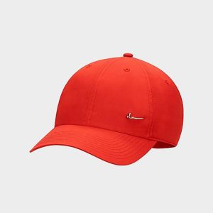 Nike Kids&apos; Sportswear Heritage H86 Metal Swoosh Adjustable Back Hat in Red/Cinnabar 100% Polyester - 8205173