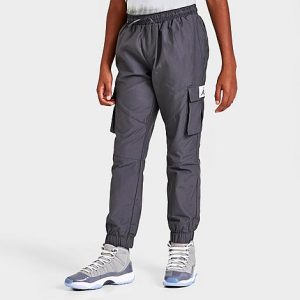 Jordan Kids&apos; Jordan Jumpman Cargo Jogger Pants in Grey/Grey Size Large - 5887343