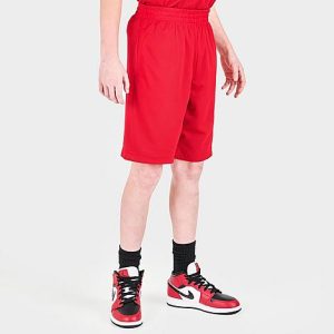 Jordan Kids&apos; Jordan Reversible Mesh Shorts in Red/Gym Red Size Large 100% Polyester/Knit - 5838280