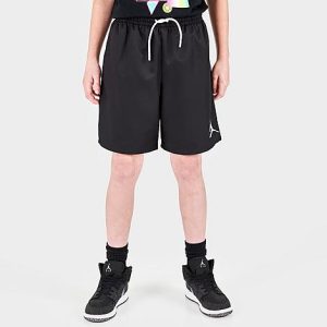 Jordan Kids&apos; Jordan Jumpman Woven Play Shorts in Black/Black Size Large 100% Polyester - 5838228