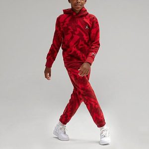 Jordan Kids&apos; Jordan MJ Essentials Fleece Jogger Pants in Red/Gym Red Size XL Cotton/Polyester/Fleece - 5866697