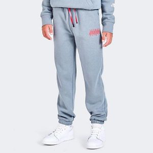 Jordan Kids&apos; Jordan MVP Jumpman Fleece Jogger Pants in Grey/Stealth Size XL Cotton/Polyester/Fleece - 5866745