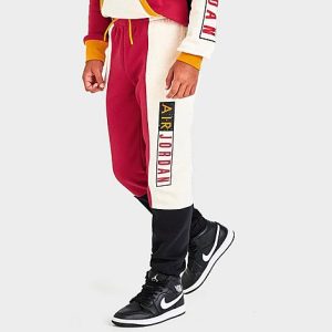 Jordan Boys&apos; Paprika Fleece Jogger Pants in Red/Black/White/Paprika Size XL Cotton/Polyester/Fleece - 5866757