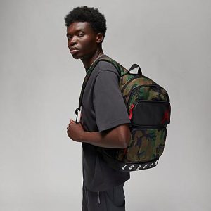 Jordan Backpack in Green/Camo/Camo 100% Polyester - 8205952