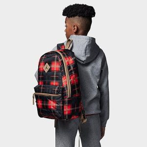 Jordan Quilted Daypack in Black/Fire Red 100% Polyester - 8205951