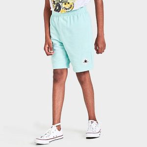 Nike Boys&apos; Converse Chuck Taylor All Star Chuck Patch French Terry Shorts in Blue/Light Blue Size XL - 5866553