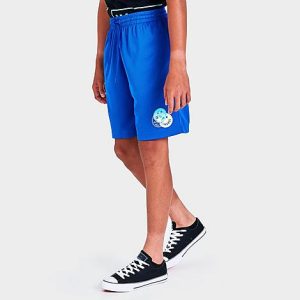 Nike Kids&apos; Converse Smiley Patch Mesh Shorts in Blue/Game Royal Size XL - 5866653