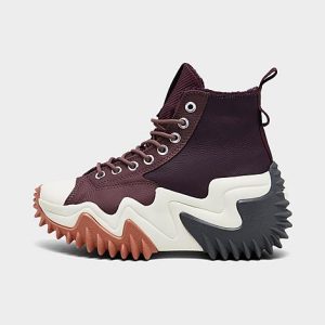 Converse Women&apos;s Run Star Motion High Top Casual Shoes in Purple/Black Cherry Size 7.0 Canvas - 3213510