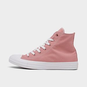 Converse Girls&apos; Big Kids&apos; Chuck Taylor All Star High Top Casual Shoes in Pink/Rust Pink Size 6.0 Canvas - 3501437