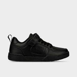 Champion Big Kids&apos; Arena Power Lo Casual Shoes in Blue/Triple Black Size 7.0 Leather - 3551427