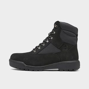 Timberland Men&apos;s 6 Inch Field Boots in Black/Black Waterbuck Size 13.0 Leather/Nylon/Canvas - 2217218