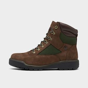 Timberland Men&apos;s 6-Inch Field Boots in Brown/Dark Brown Size 13.0 Leather - 2578217
