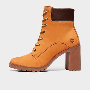 Timberland Women&apos;s Allington 6-Inch Lace-Up Boots in Brown/Wheat Nubuck Size 10.0 - 3537270