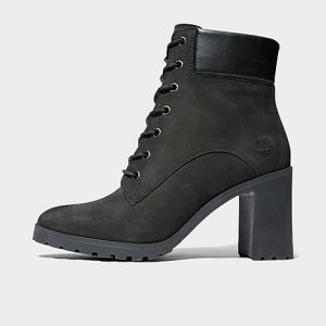 Timberland Women&apos;s Allington 6-Inch Lace-Up Boots in Black/Black Nubuck Size 9.5 - 3537280
