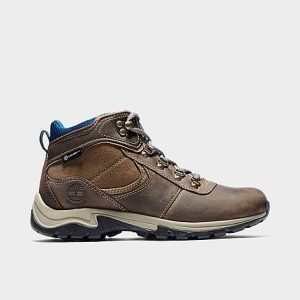 Timberland Women&apos;s Mt. Maddsen Mid Waterproof Hiking Boots in Grey/Medium Grey Full Grain Size 11.0 Leather/Plastic - 3008488