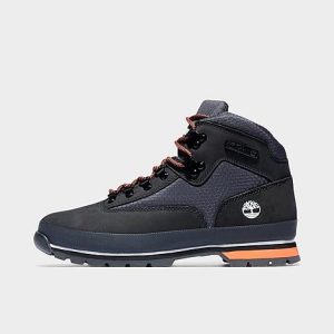 Timberland Men&apos;s Euro Hiker Boots in Black/Black Nubuck Size 13.0 Leather/Nylon/Lace - 3536531