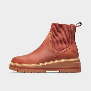 Timberland Women&apos;s Cervinia Valley Chelsea Boots in Brown/Brown Full Grain Size 11.0 Plastic - 3122712