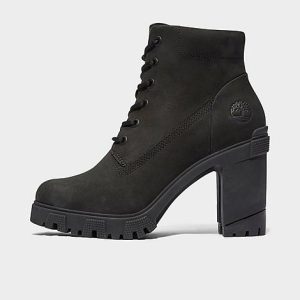 Timberland Women&apos;s Lana Point 6-Inch Lace-Up Boots in Black/Black Nubuck Size 10.0 Leather/Plastic - 3538152