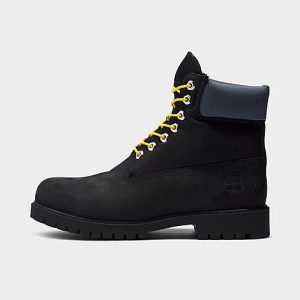 Timberland Men&apos;s 6-Inch Classic Treadlight Boots in Black/Black Regenerative Leather Size 13.0 - 3194764