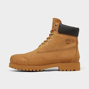Timberland Men&apos;s x Bee Line 6 Inch Premium Rubber Toe Boots in Beige/Wheat Nubuck Size 10.0 Leather - 3202690
