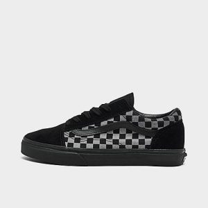 Vans Little Kids&apos; Old Skool Casual Shoes in Black/Black Size 13.0 Canvas/Suede - 3201860