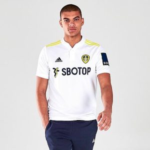 Adidas Men&apos;s Leeds United 2021-22 Home Soccer Jersey in White/White Size XS Polyester/Jersey - 5798029
