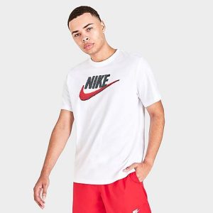 Nike Sportswear Brand Mark T-Shirt in White/White Size 2XL 100% Cotton/Polyester/Jersey - 5576190