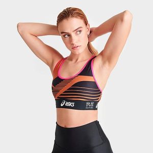 P.e Nation Women&apos;s x Asics Sequence Medium-Support Sports Bra in Blue/Oak Size XL Polyester - 5886014