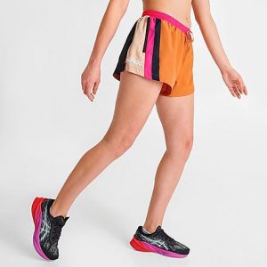 P.e Nation Women&apos;s x Asics Sequence Shorts in Brown/Oak Size XL Polyester - 5886019