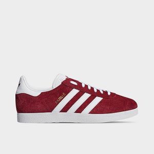 Adidas Men&apos;s Originals Gazelle Casual Shoes in Red/Collegiate Burgundy Size 10.5 - 3088431