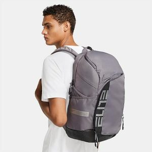 Nike Elite Pro Hoops Basketball Backpack in Grey/Black 100% Polyester - 8202275
