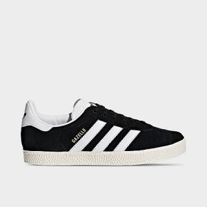Adidas Big Kids&apos; Originals Gazelle Casual Shoes in Black/Black Size 7.0 Leather - 2252108