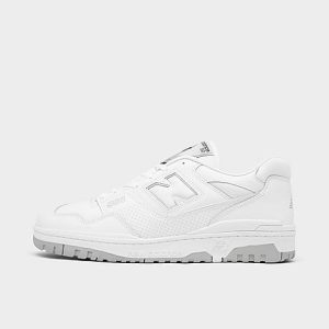 New Balance Men&apos;s 550 Casual Shoes in White/White Size 11.5 Leather - 3082268