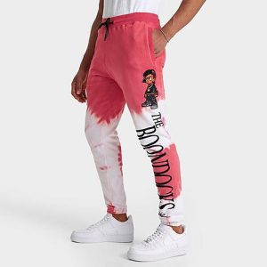 Boondocks Men&apos;s Riley All-Over Print Tie Dye Jogger Pants in Red/ Size 2XL - 5822163