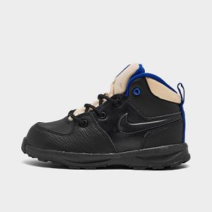 Nike Boys&apos; Toddler Manoa Leather Boots in Black/Black Size 8.0 Leather/Suede - 3170954