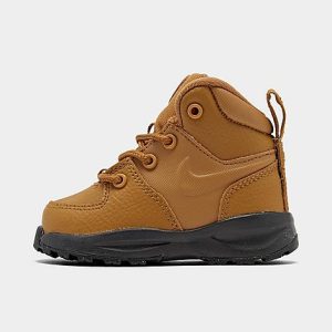 Nike Boys&apos; Toddler Manoa Leather Boots in Brown/Wheat Size 10.0 Leather/Suede - 2493266